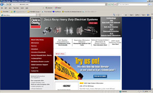 Web Development Portfolio - Delco Remy Heavy Duty Electrical Systems