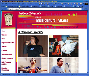 Web Development Portfolio - Indiana University Office of Multicultural Affairs